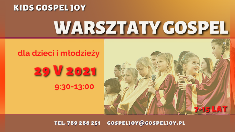 Zapisy na Warsztaty Gospel z KIDS Gospel Joy