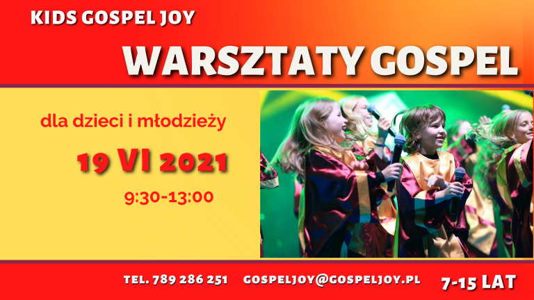 Warsztaty Gospel z KIDS Gospel Joy 19 VI 2021